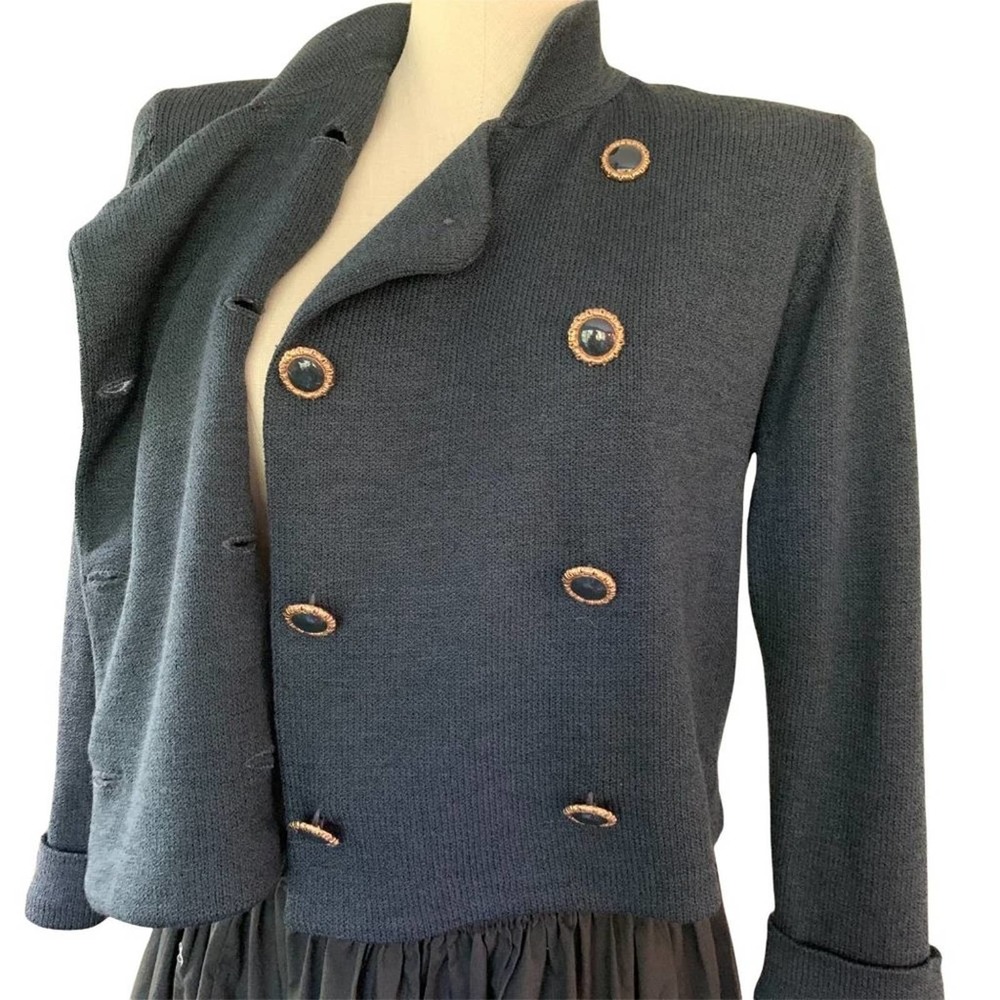 St John By Marie Gray Double Breasted Jacket Blazer Santana Knit Size Small - Picture 2 of 12
